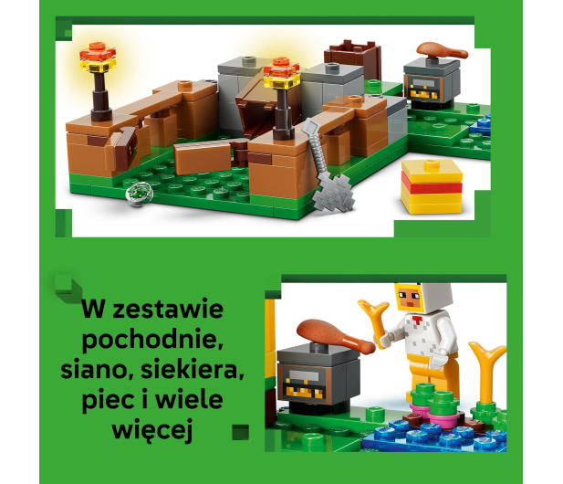 LEGO MINECRAFT 21585 Farma kurczaków - 1473417 - zdjęcie 13